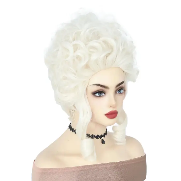 Perruque de Cosplay Bouclée de Marie Antoinette