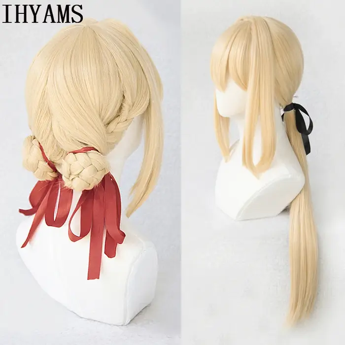 Perruque de Cosplay Violet Evergarden