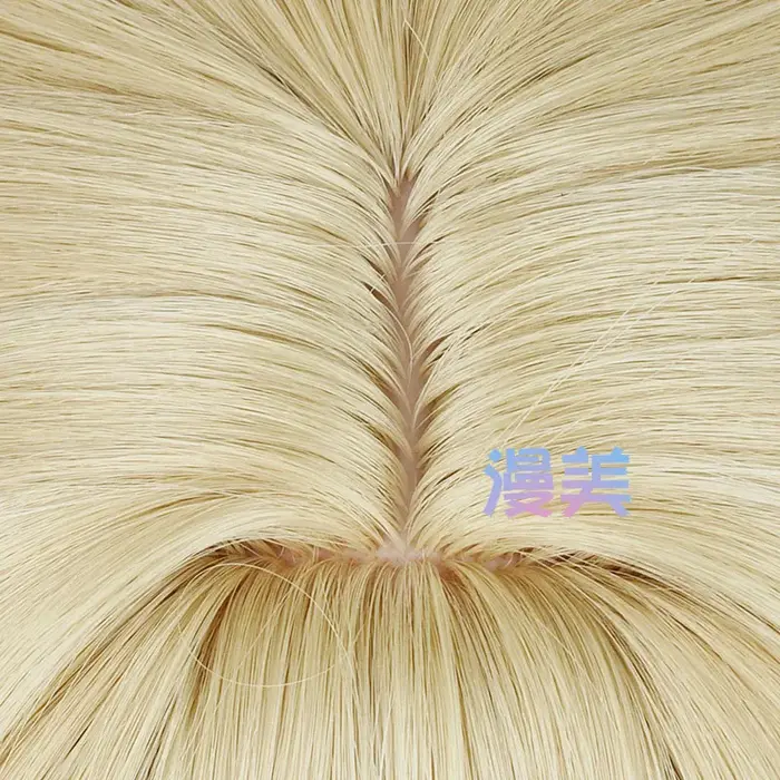 Fontaine Navia Cosplay perruque 95 cm lin or vague cheveux résistant à la chaleur synthétique cuir chevelu perruques