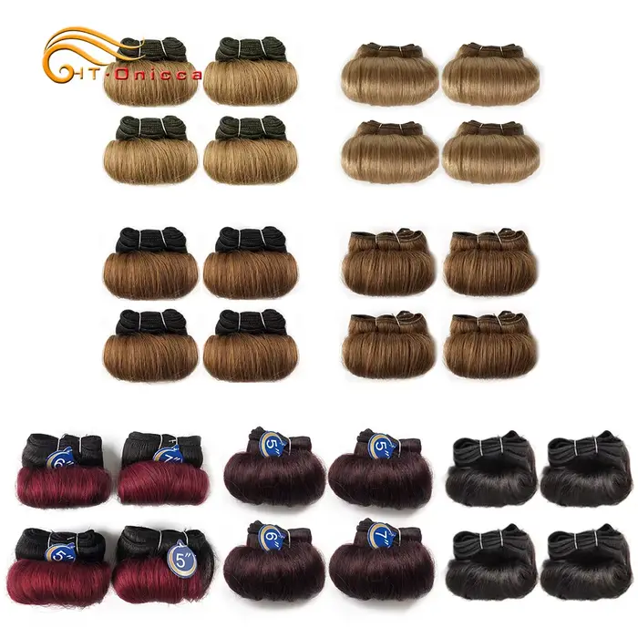 Tissage en lot brésilien Remy 100% naturel bouclé