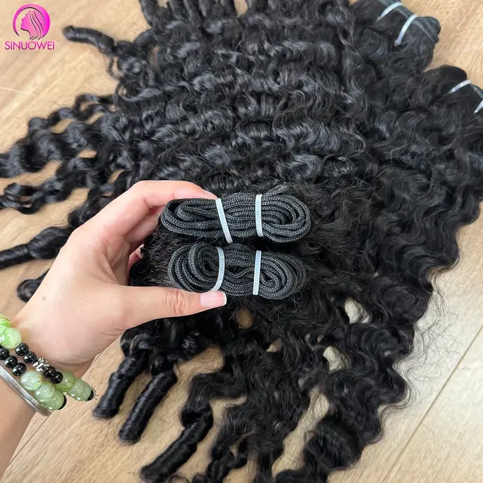 Paquets bouclés birmans Extensions de cheveux humains rebondissant