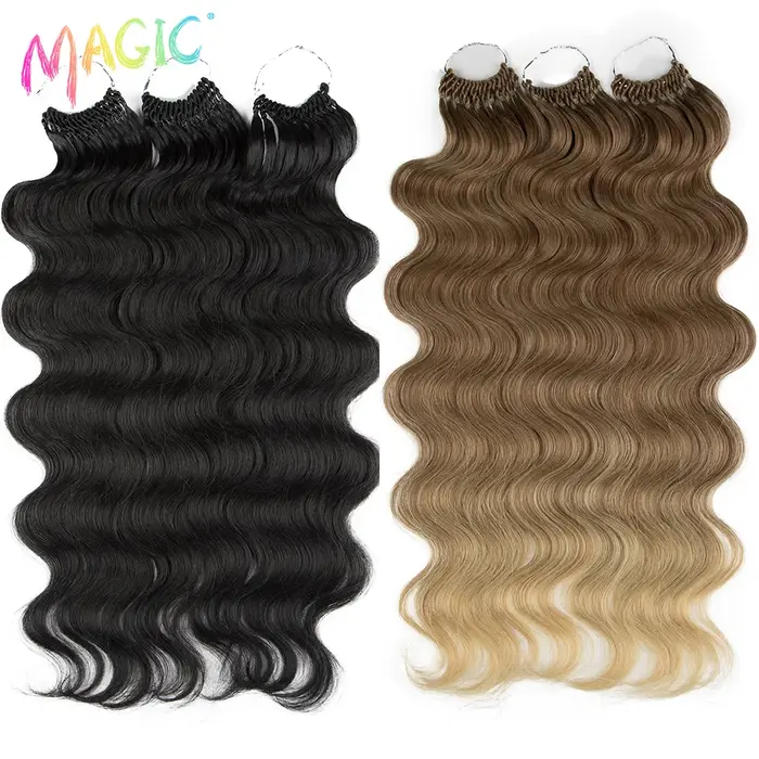 Magic-Extensions de cheveux synthétiques Body Wave