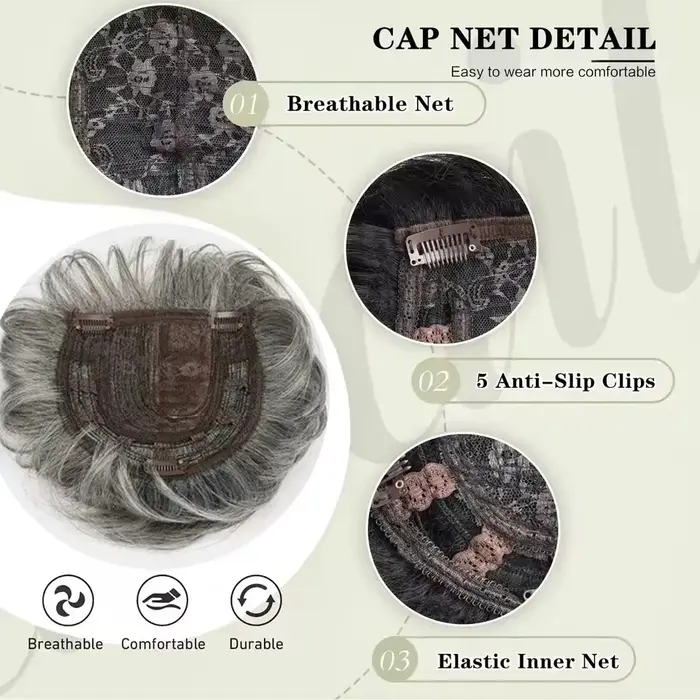 Extensions capillaires synthétiques courtes pour femmes