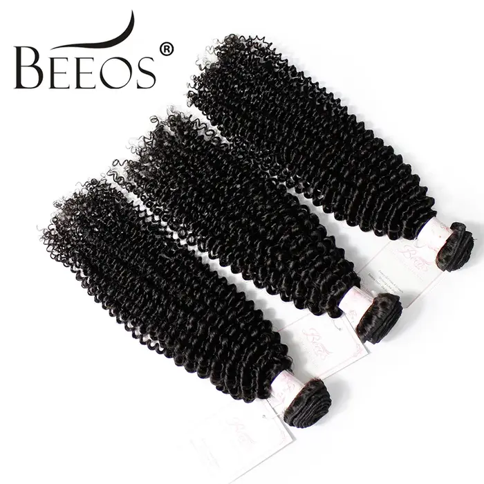 Bundles de cheveux bouclés crépus