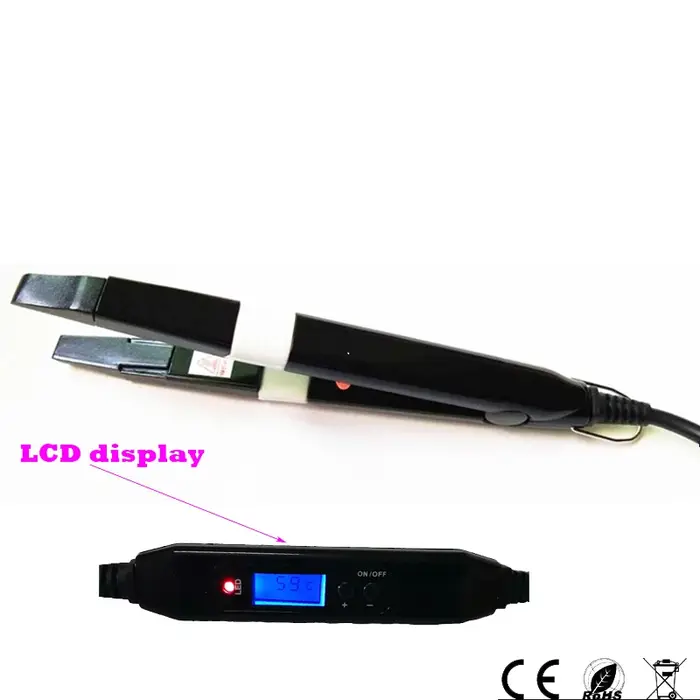 Connecteur d'extensions capillaires à kératine avec contrôle de température et fonction de coupure automatique de l'alimentation pour une utilisation 100 % sécurisée (1 pièce)