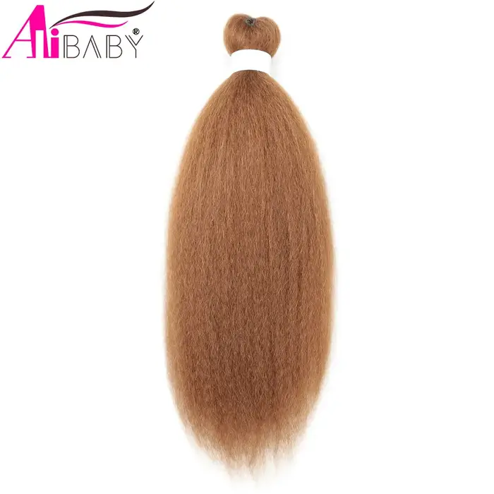 Alibaby 26 pouces Vixen cheveux paquets synthétiques Yaki droite Crochet Extensions