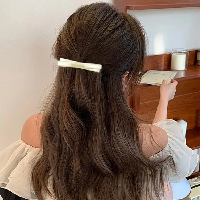 Barrettes fines rétro à ressort