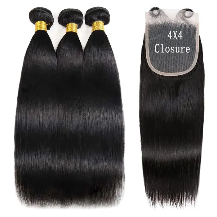 Cheveux humains lisses