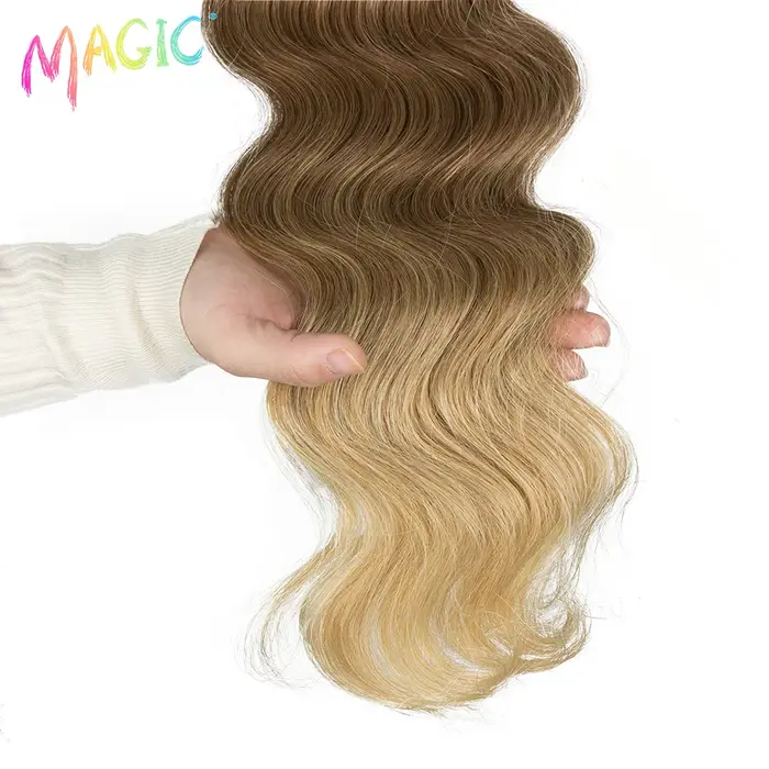 Magic-Extensions de cheveux synthétiques Body Wave