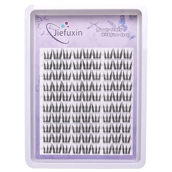 Kit d'extension de cils DIY, faux cils patte de chat mignon pour le maquillage des yeux élargis