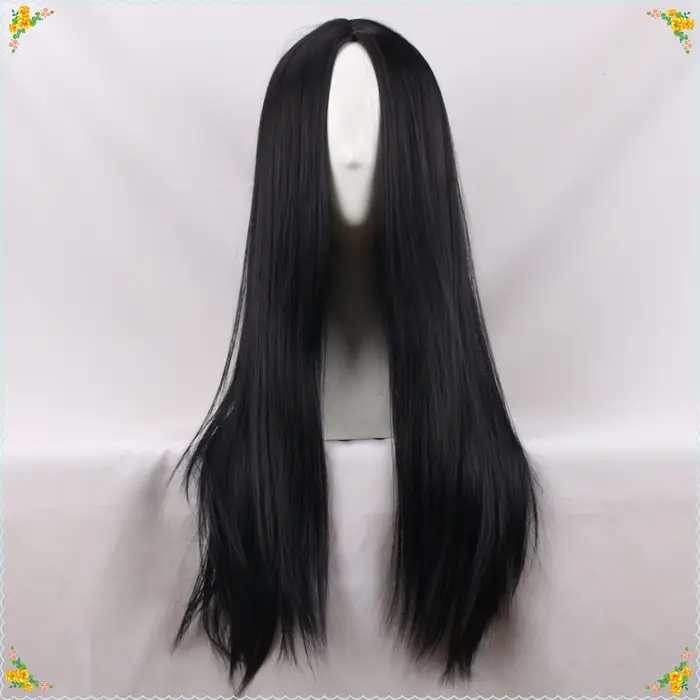 Perruque de Cosplay de Famille Addams pour Femme