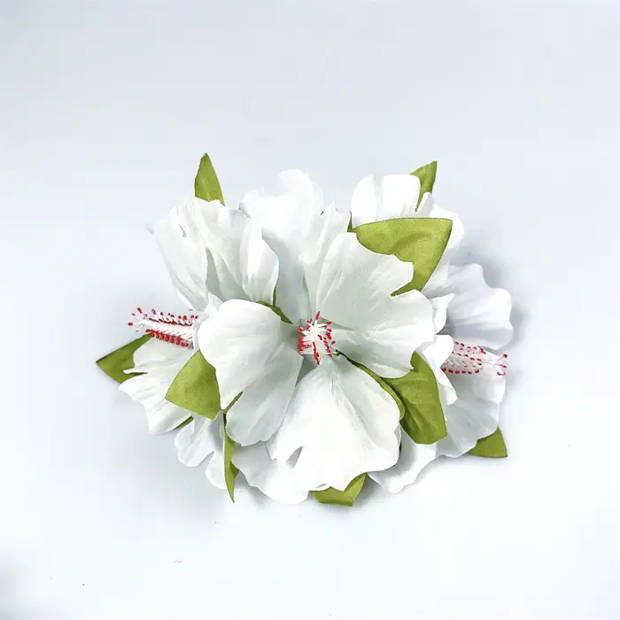 Pince à cheveux en forme de fleur d'hibiscus hawaïenne