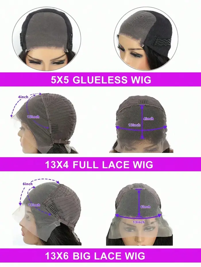 Perruque Bob Courte 220% Densité, 14 Pouces, Cheveux Humains Lisses Baguette, Perruques Lace Front H
