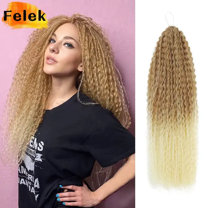 Crochet cheveux Afro boucles tressage Extensions