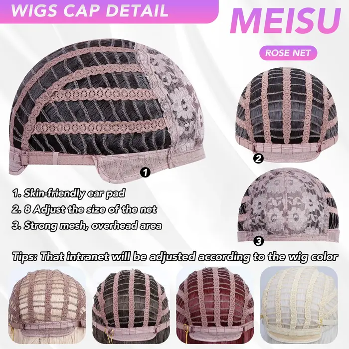 MEISU – perruque synthétique bouclée au thé noir de 26 pouces
