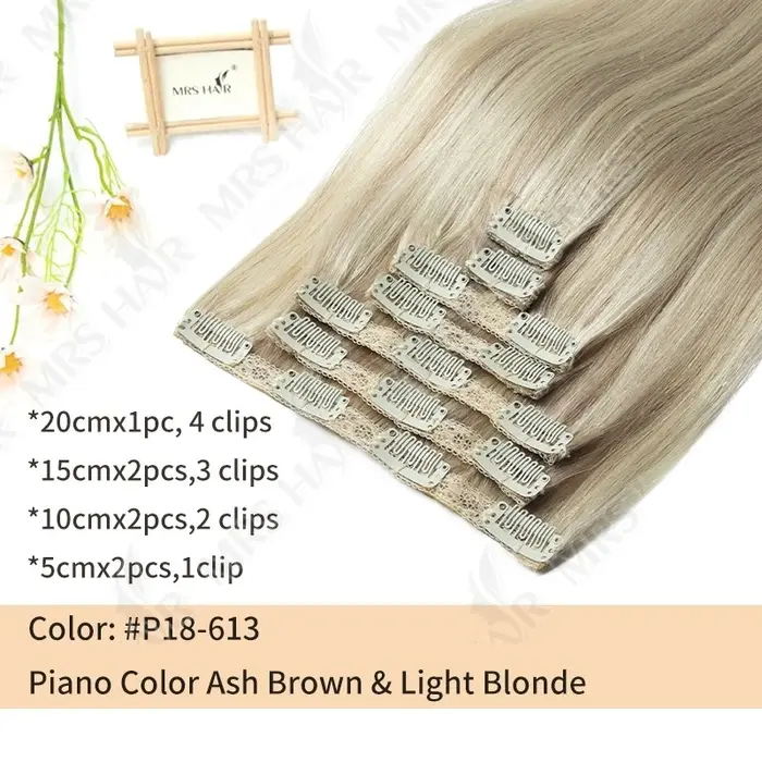 Extensions de Cheveux Naturels à Clips