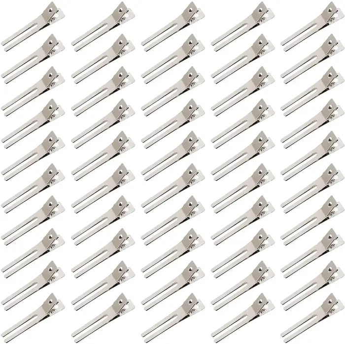 50 pinces à cheveux double griffe pour coiffure