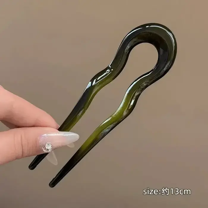 Épingles à cheveux ondulées en forme de U