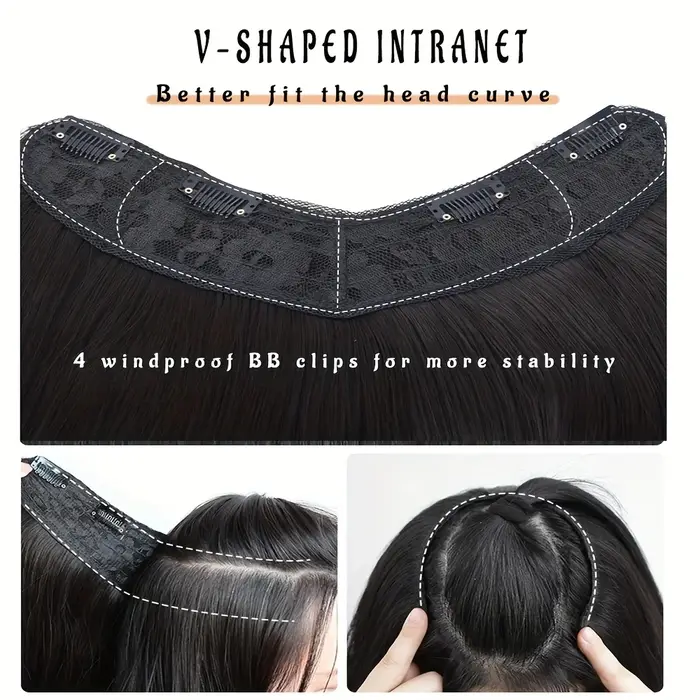 Extensions capillaires synthétiques longues et lisses