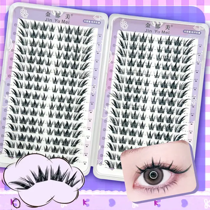 Faux cils de Style coréen en forme de U
