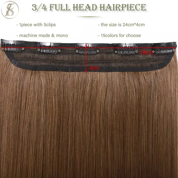TESS pince dans les Extensions de cheveux humains 100% Extension naturelle