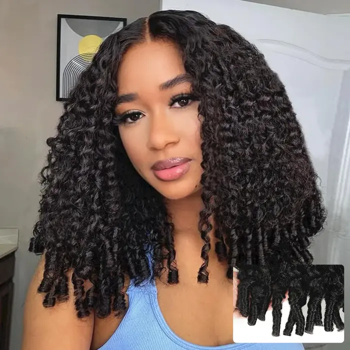 Perruque Lace Frontal Wig naturelle Remy, cheveux naturels bouclés birmans, couleur naturelle, 13x4,