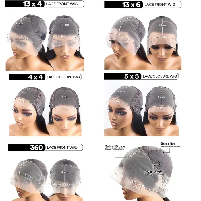 Perruque sans colle ondulée cheveux humains bouclés 13x6 13x4 Hd perruque frontale 200% 40 pouces pe