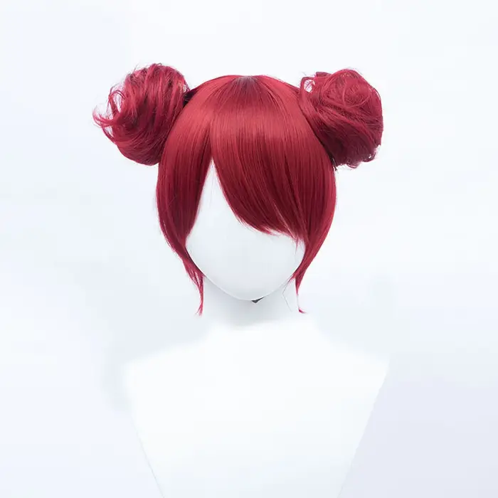 AOSIWIG 23 couleurs cheveux courts bouclés Chignon accessoires synthétique Cosplay