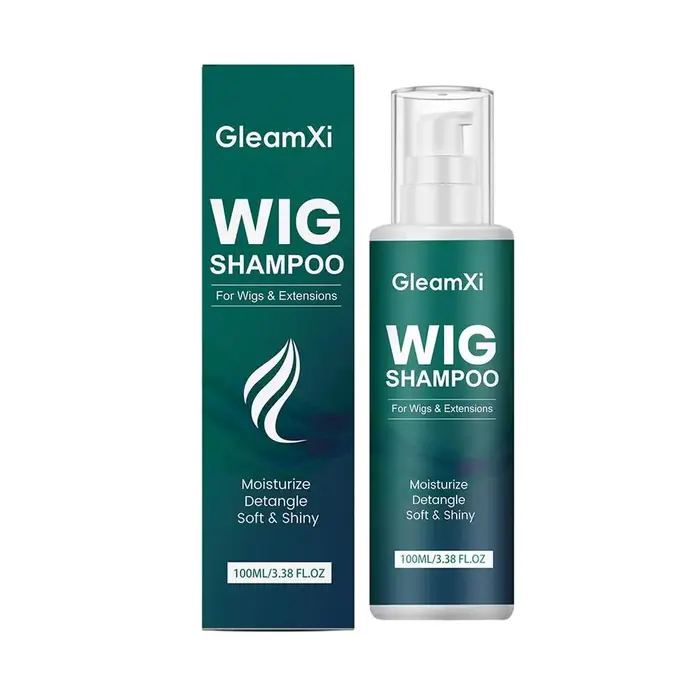 Shampooing pour perruques GleamXi, nettoyage doux, hydratant, pour perruques synthétiques et en chev