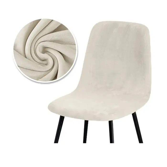 Housse de chaise en velours de qualité supérieure