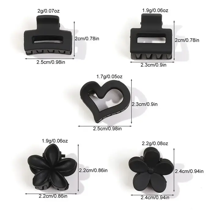 Pack de mini pinces à cheveux à fleurs pour femmes