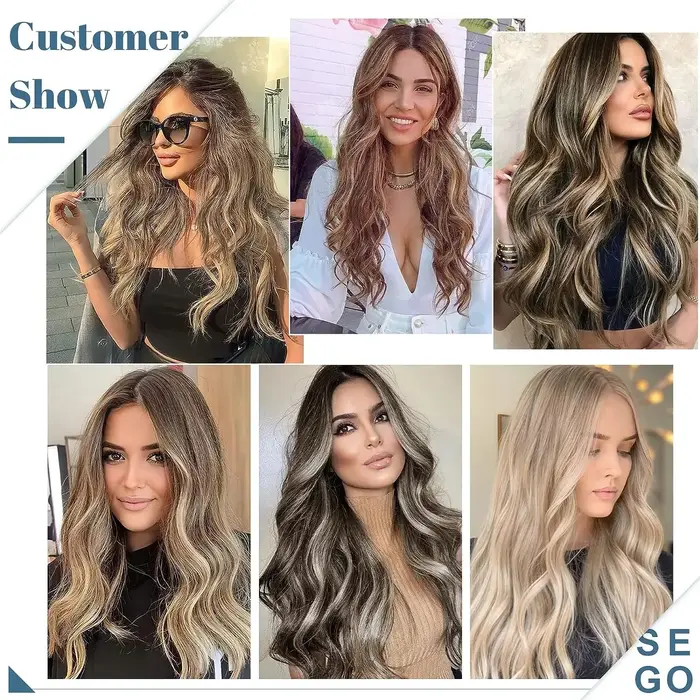 Extensions de cheveux synthétiques invisibles