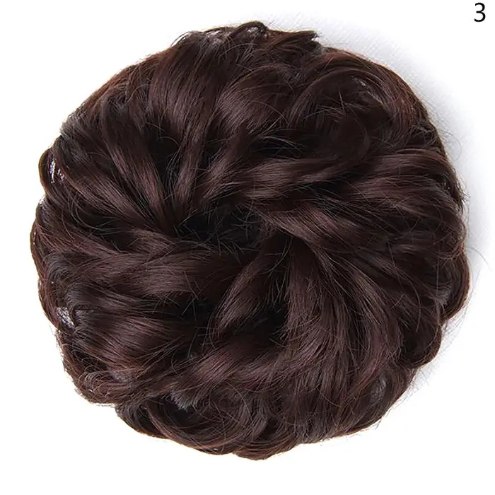 Chignon synthétique perruque dames queue de cheval Extension de cheveux Scrunchie élastique vague bouclés postiches