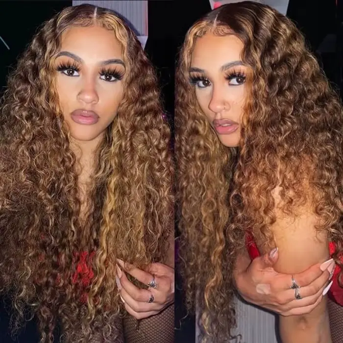 250% densité mettre en évidence coloré 13x4 dentelle frontale perruque de cheveux humains brésilien 