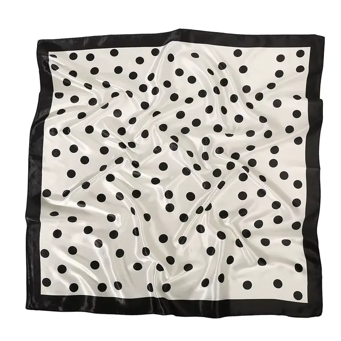 2026 Foulard carré à pois pour femme