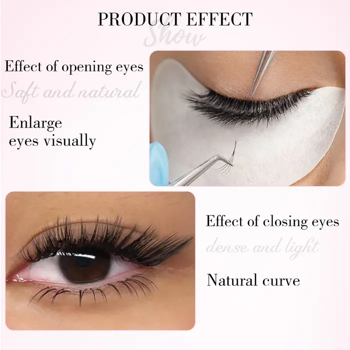 Qeelasee Extensions de cils L L + LC LD Curl vison noir mat naturel doux PBT