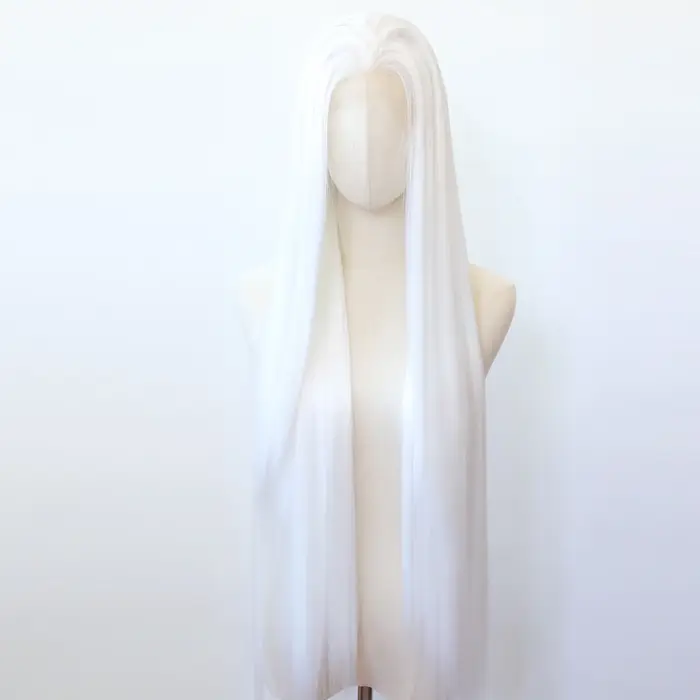 Perruque Lace Front Wig synthétique blanche