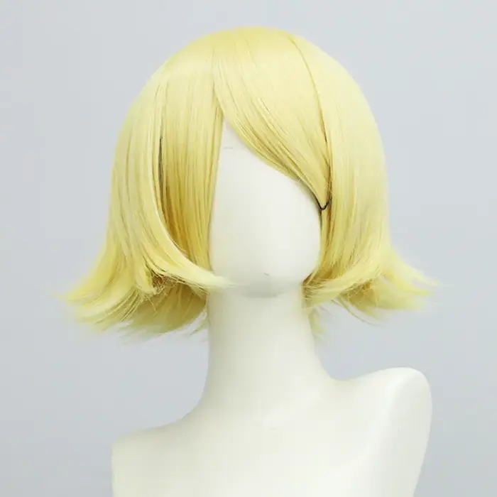 Rin Len Anime Perruque Cosplay avec lumière LED, accessoires de tête, équipement de sauna, vêtements