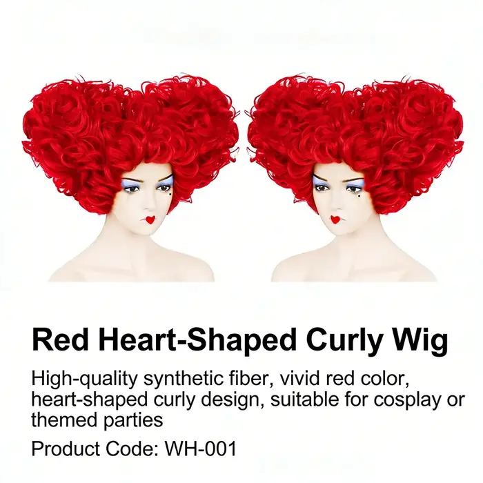 Perruque de cosplay Red Queen