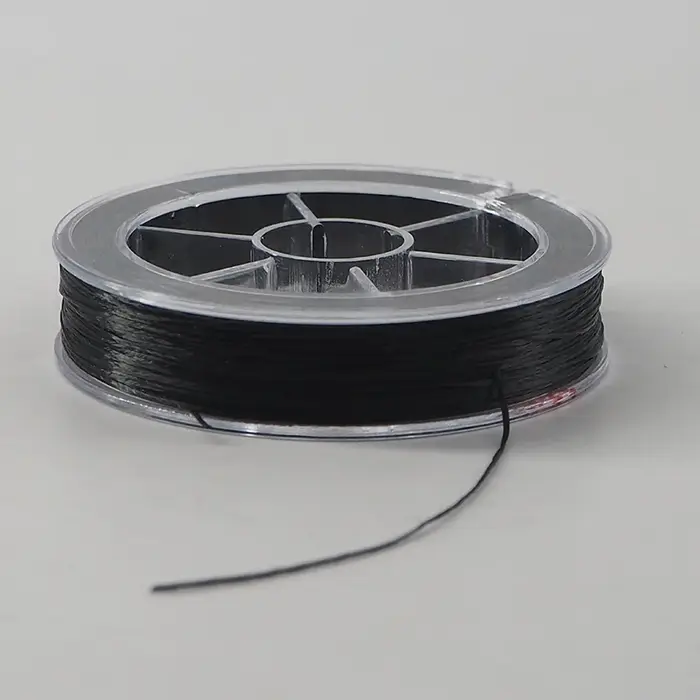 Fil entièrement élastique pour la fabrication d'extensions de cheveux invisibles à plumes 60 m/rouleau