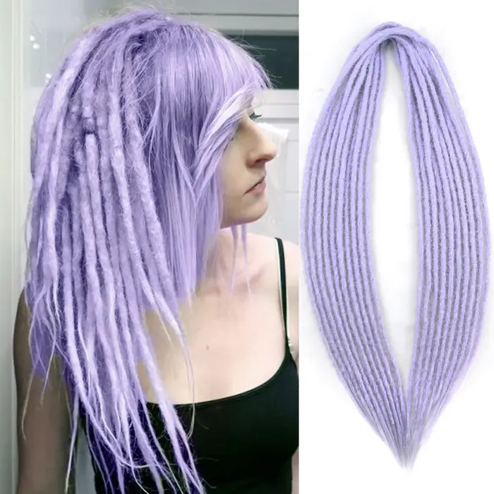 Extensions de Dreadlock synthétiques au Crochet faites à la main, 24 36 pouces, tresses au Crochet pour femmes