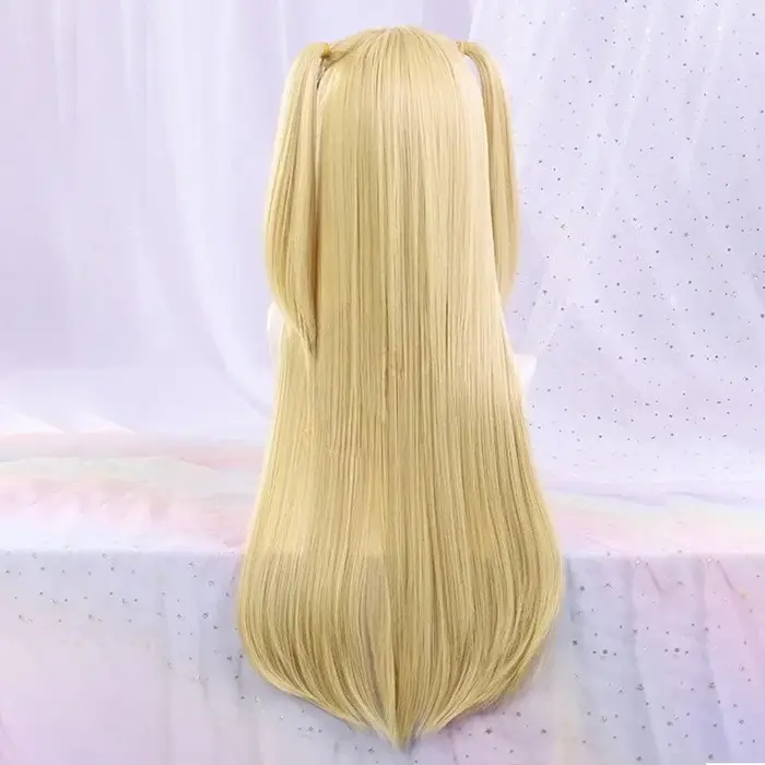 Cosplay perruque longue Style blond doré femmes