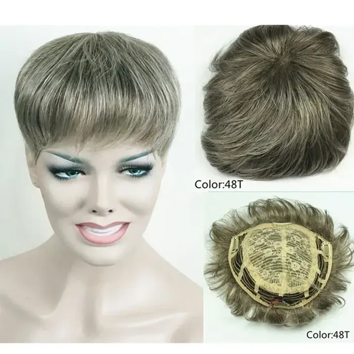 Toupet femmes cheveux synthétiques