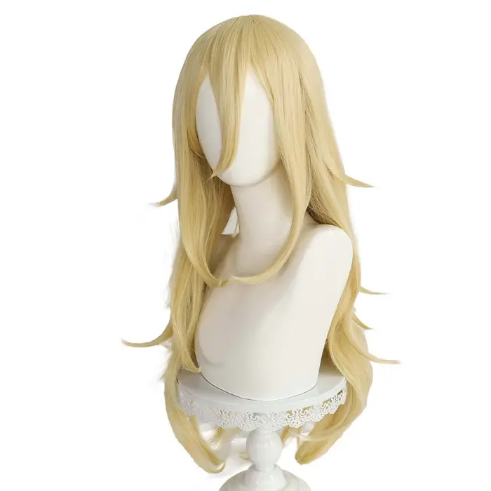 « Ange de la mort » (Personnage : Rachel Gardner) – Perruque synthétique blonde claire résistante à la chaleur pour les spectacles de cosplay et de convention