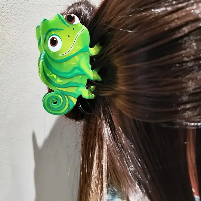 Pince à cheveux en forme de lézard acétique pour femmes