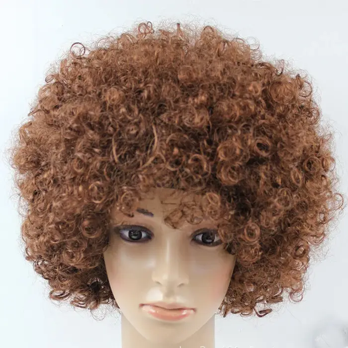 Perruque de Cosplay bouclée pour femmes, cheveux courts et ondulés, perruque synthétique colorée pou