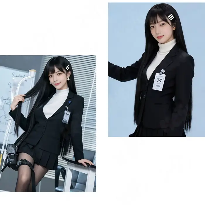 Perruque de cosplay Tsukatsuki Rio