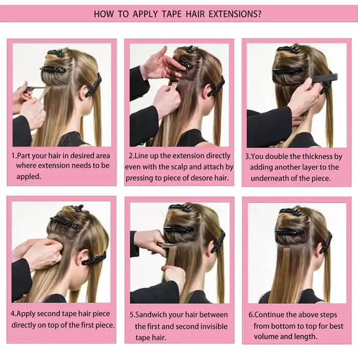 Extensions de cheveux humains Remy lisses de 14 à 28 pouces