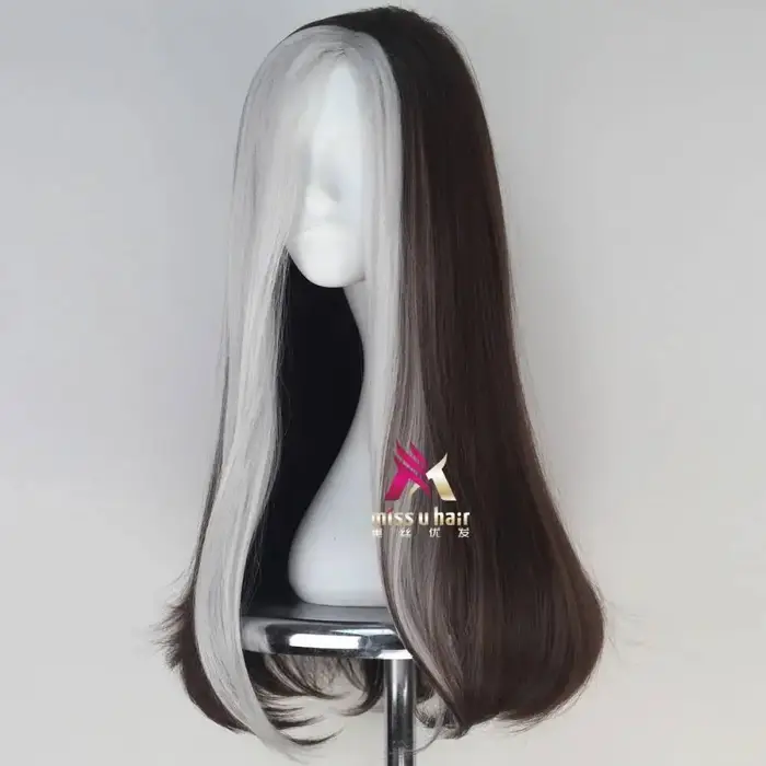 Anna Marie perruque Rogue jouer Poseidon cheveux bande dessinée Cosplay Halloween Costume synthétique fibres réfractaires perruques