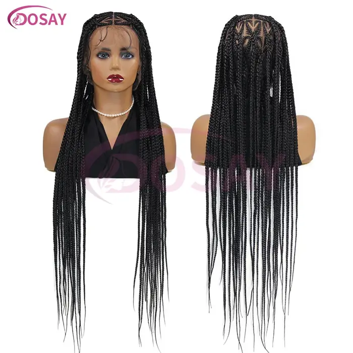 Perruque synthétique tressée en forme de cœur pour femmes noires, 36 amaran, en solde